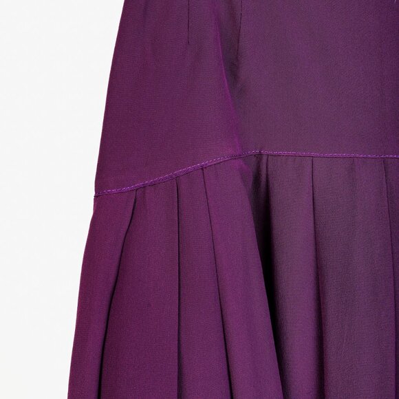 Miu Miu Purple Drop Waist Skirt - Picture 5 of 8